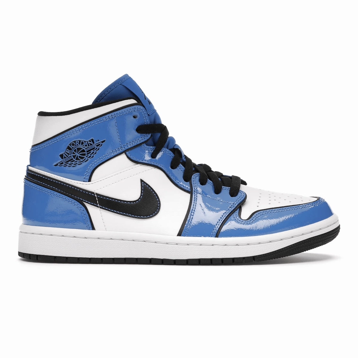 Air Jordan 1 Mid Signal Blue Air Jordan 1 Mid sneakers with bold retro vibes