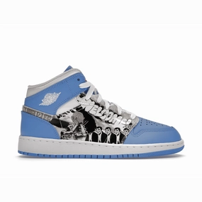 Air Jordan 1 Mid Sneaker School Game Winner Air Jordan 1 Mid sneakers with bold retro vibes