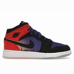Air Jordan 1 Mid SS Skyline Air Jordan 1 Mid sneakers with bold retro vibes