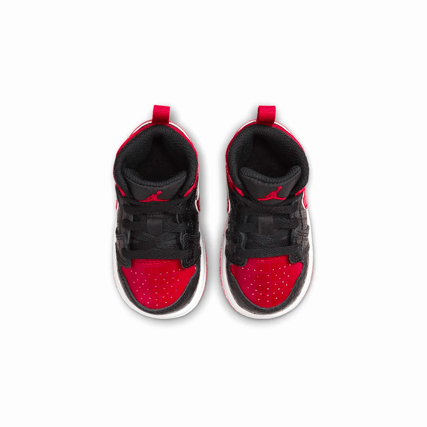 Air Jordan 1 Mid SS TD 'Black   Red = Bred' Air Jordan 1 classic sneakers