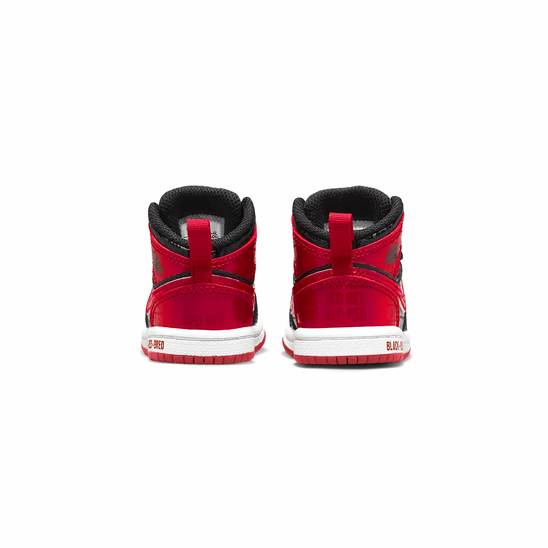 Air Jordan 1 Mid SS TD 'Black   Red = Bred' Air Jordan 1 classic sneakers
