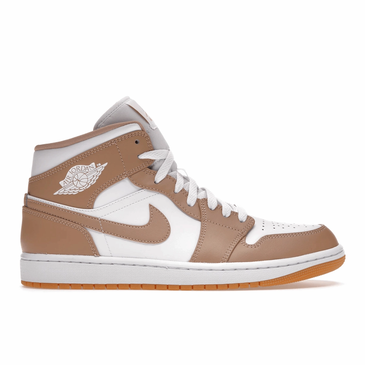 Air Jordan 1 Mid Tan Gum Air Jordan 1 Mid sneakers with bold retro vibes