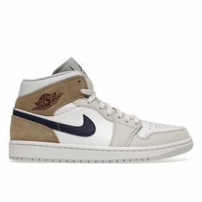 Air Jordan 1 Mid Tan Suede Air Jordan 1 Mid sneakers with bold retro vibes