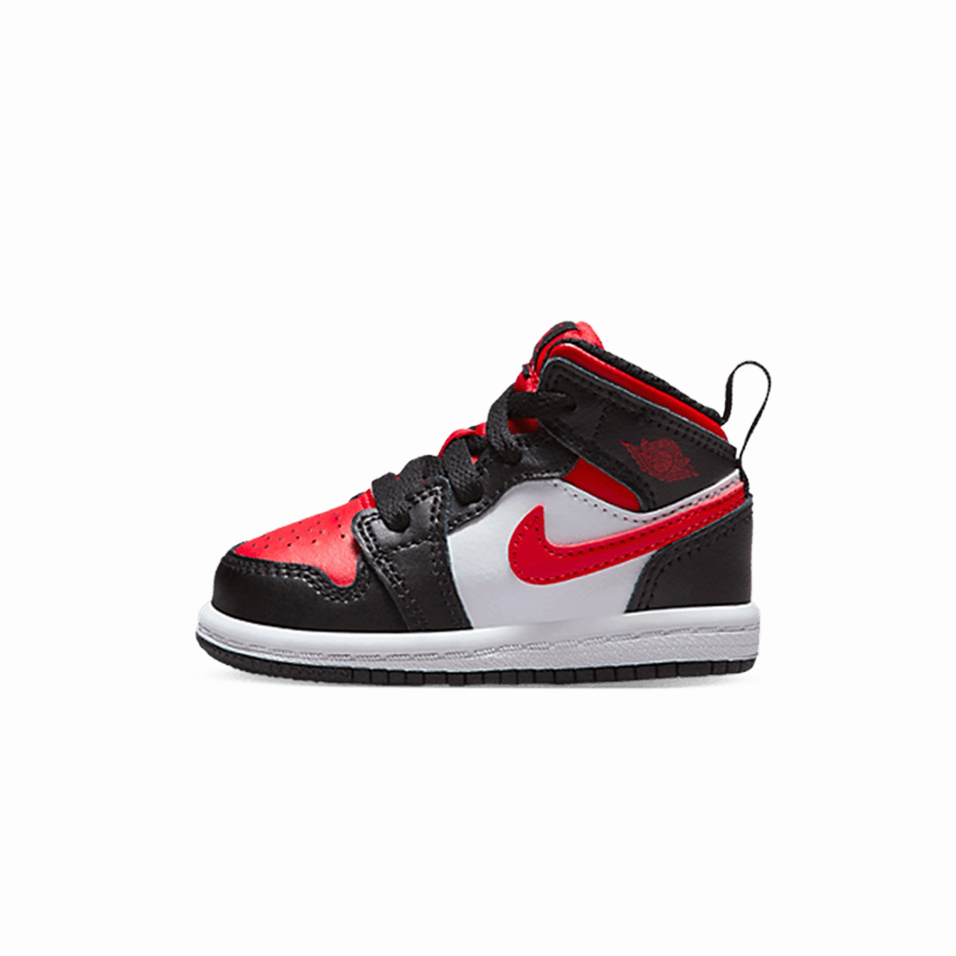 Air Jordan 1 Mid TD 'Black Fire Red' Air Jordan 1 sneakers with heritage court style