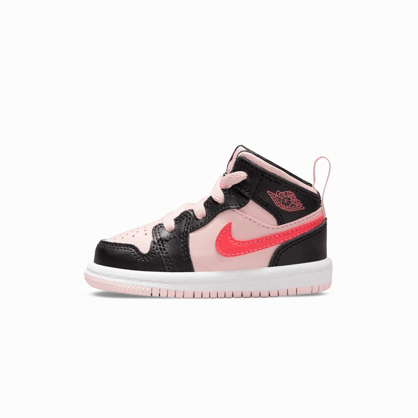 Air Jordan 1 Mid TD 'Black Pink Crimson' Air Jordan 1 timeless sneakers for Jordan fans
