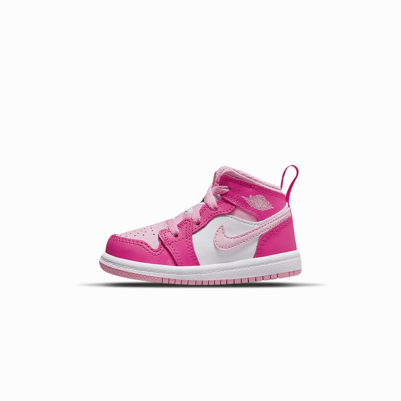Air Jordan 1 Mid TD 'Fierce Pink' Air Jordan 1 sneakers with heritage court style