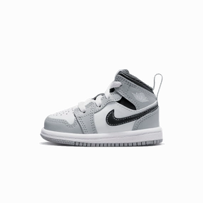 Air Jordan 1 Mid TD 'Light Smoke Grey' Air Jordan 1 timeless sneakers for Jordan fans