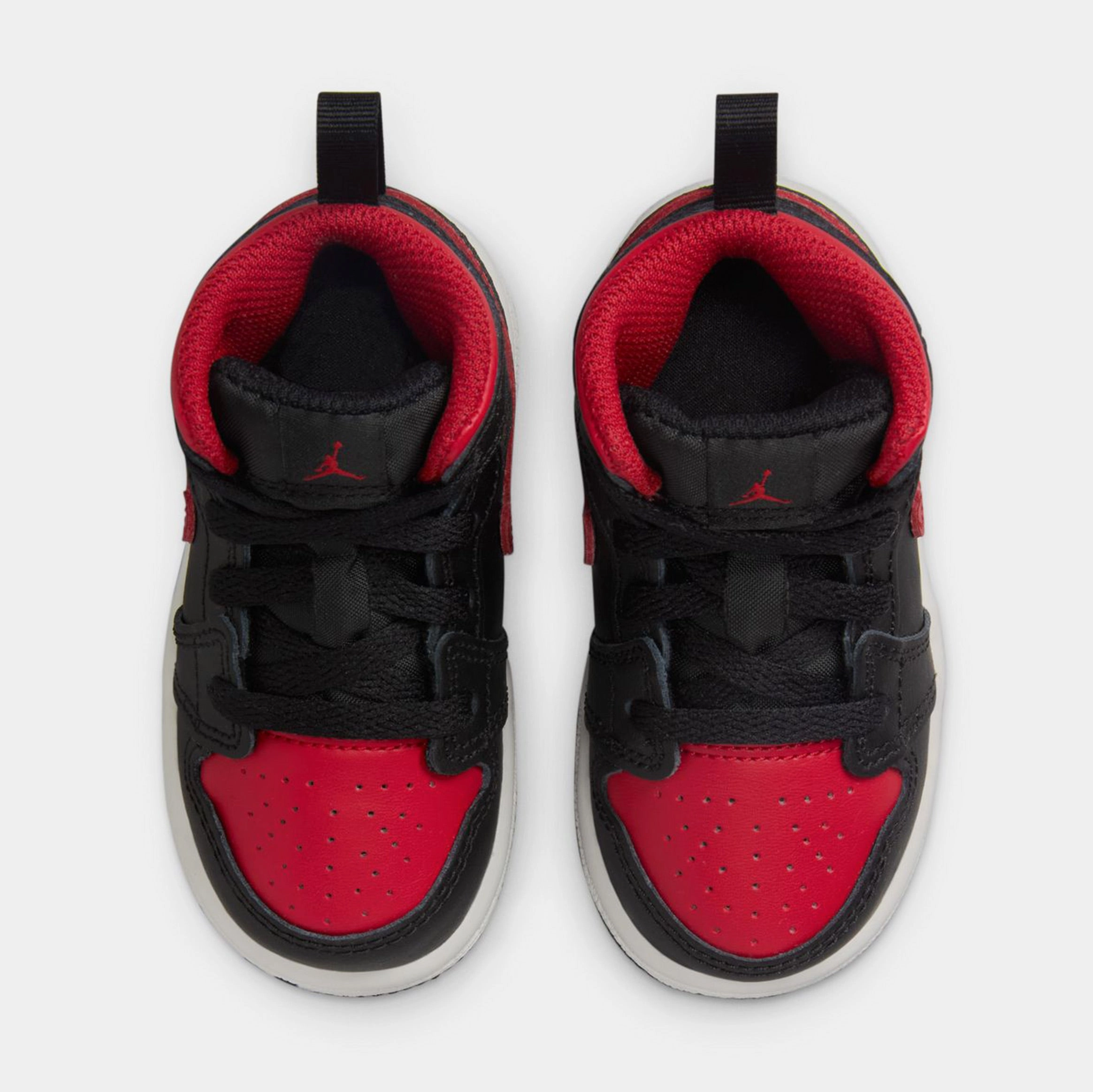 Air Jordan 1 Mid Toddler Basketball Shoes (Black/Varisty Red/Summit White) Air Jordan 1 original design shoes
