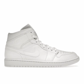 Air Jordan 1 Mid Triple White Air Jordan 1 Mid sneakers with bold retro vibes