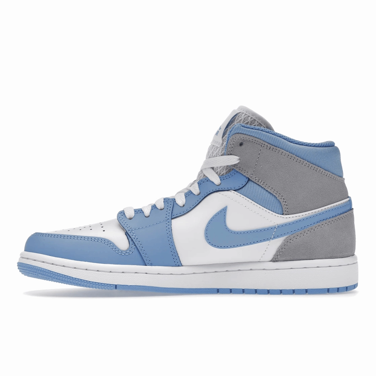 Air Jordan 1 Mid University Blue Grey Air Jordan 1 Mid retro sneakers
