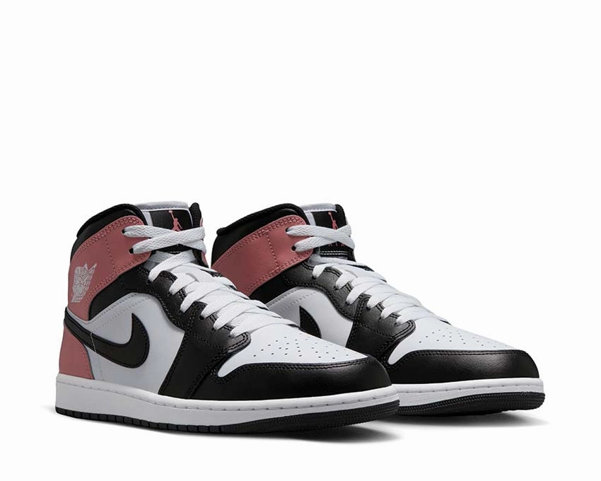 Air Jordan 1 Mid Vintage leather court sneakers