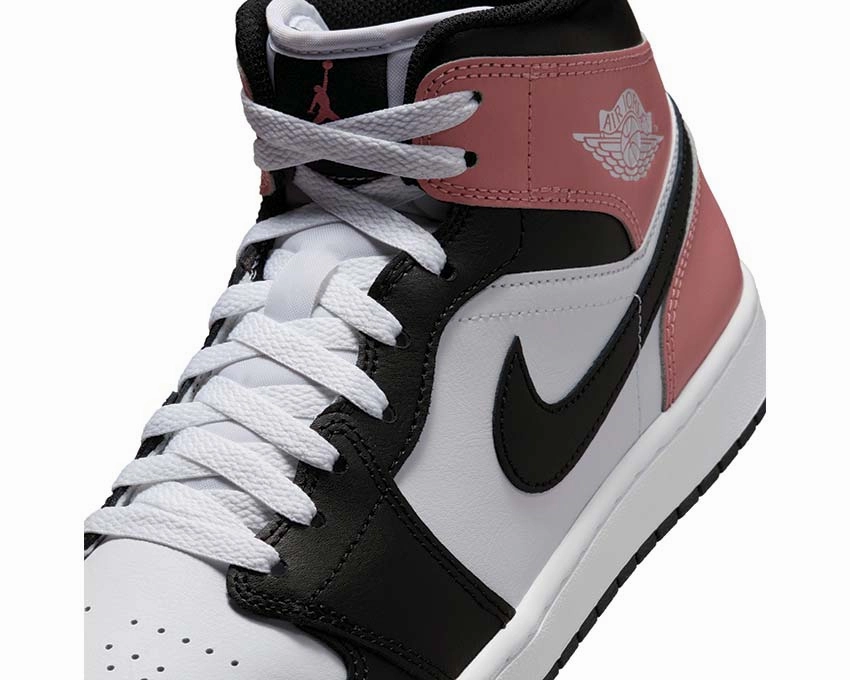 Air Jordan 1 Mid Vintage leather court sneakers