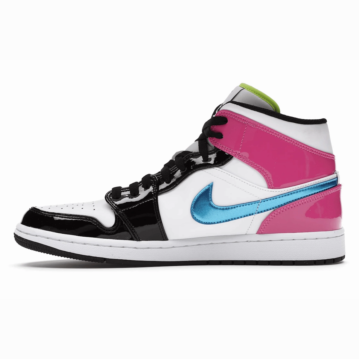 Air Jordan 1 Mid White Black Cyber ??Pink Air Jordan 1 Mid retro sneakers