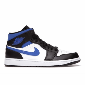 Air Jordan 1 Mid White Black Racer Blue Air Jordan 1 Mid sneakers with bold retro vibes