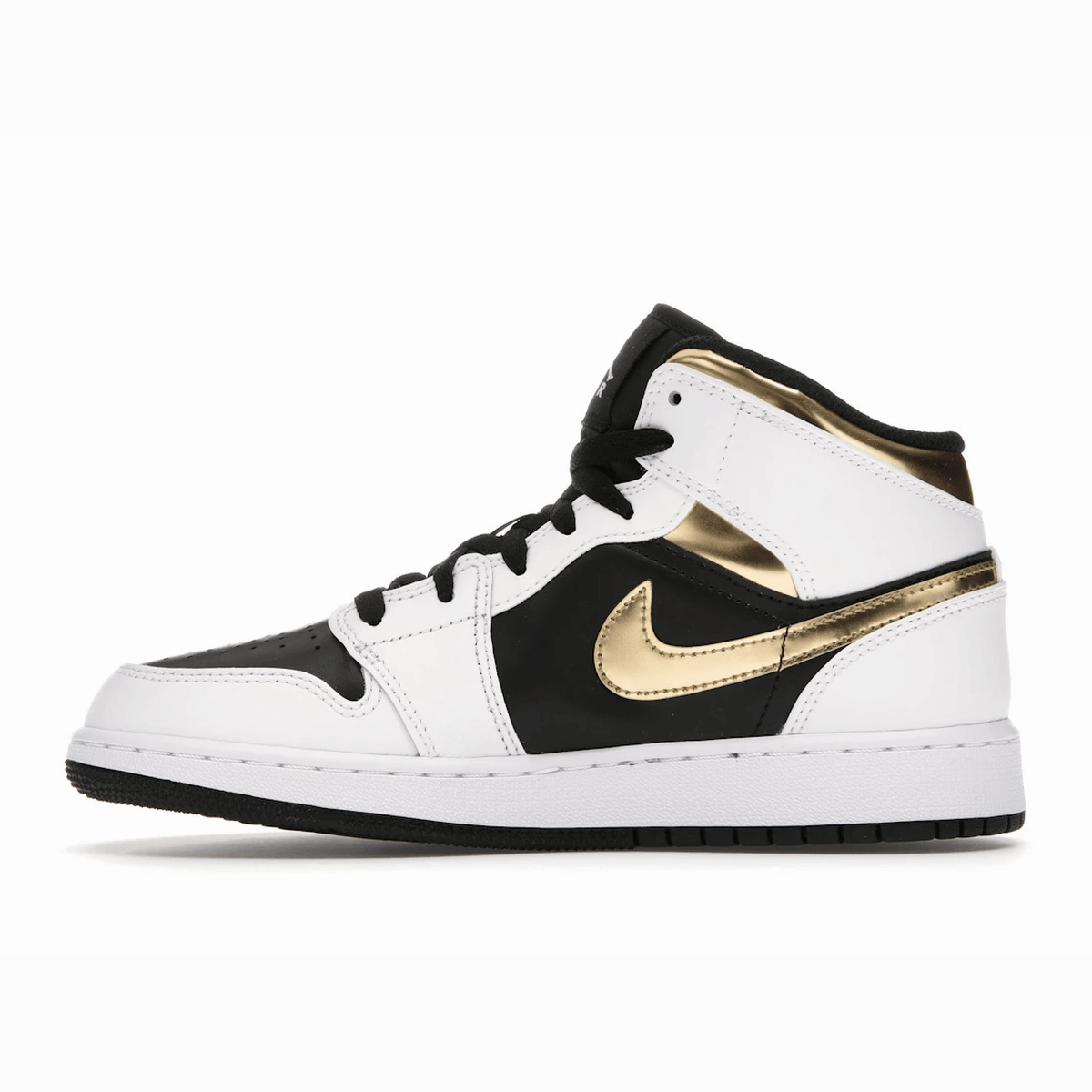 Air Jordan 1 Mid White Gold Black Air Jordan 1 Mid retro sneakers