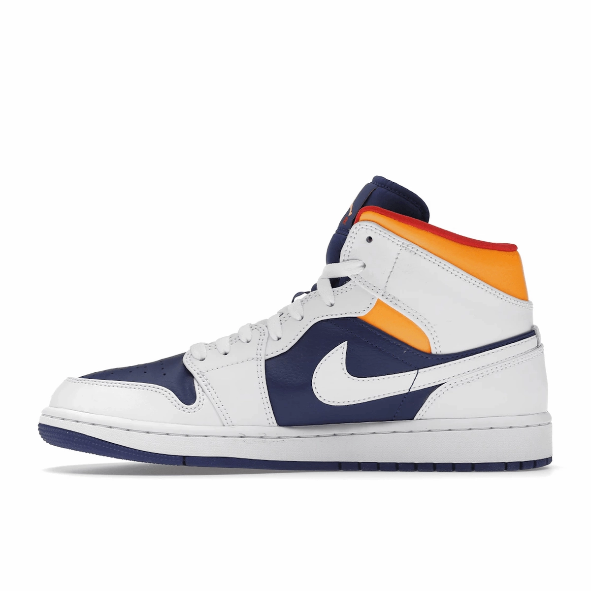 Air Jordan 1 Mid White Laser Orange Deep Royal Blue Air Jordan 1 Mid retro sneakers