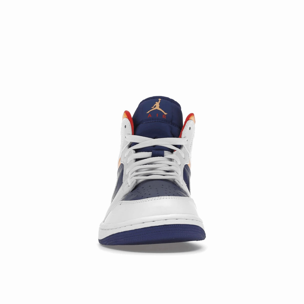 Air Jordan 1 Mid White Laser Orange Deep Royal Blue Air Jordan 1 Mid retro sneakers