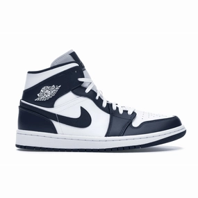 Air Jordan 1 Mid White Metallic Gold Obsidian Air Jordan 1 Mid sneakers with bold retro vibes