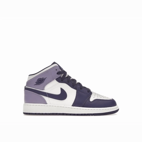 Air Jordan 1 Mid White Sky J Purple Air Jordan 1 Mid sneakers with bold retro vibes