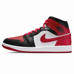 Air Jordan 1 Mid Wmns 'Alternate Bred Toe' Air Jordan 1 timeless sneakers for Jordan fans