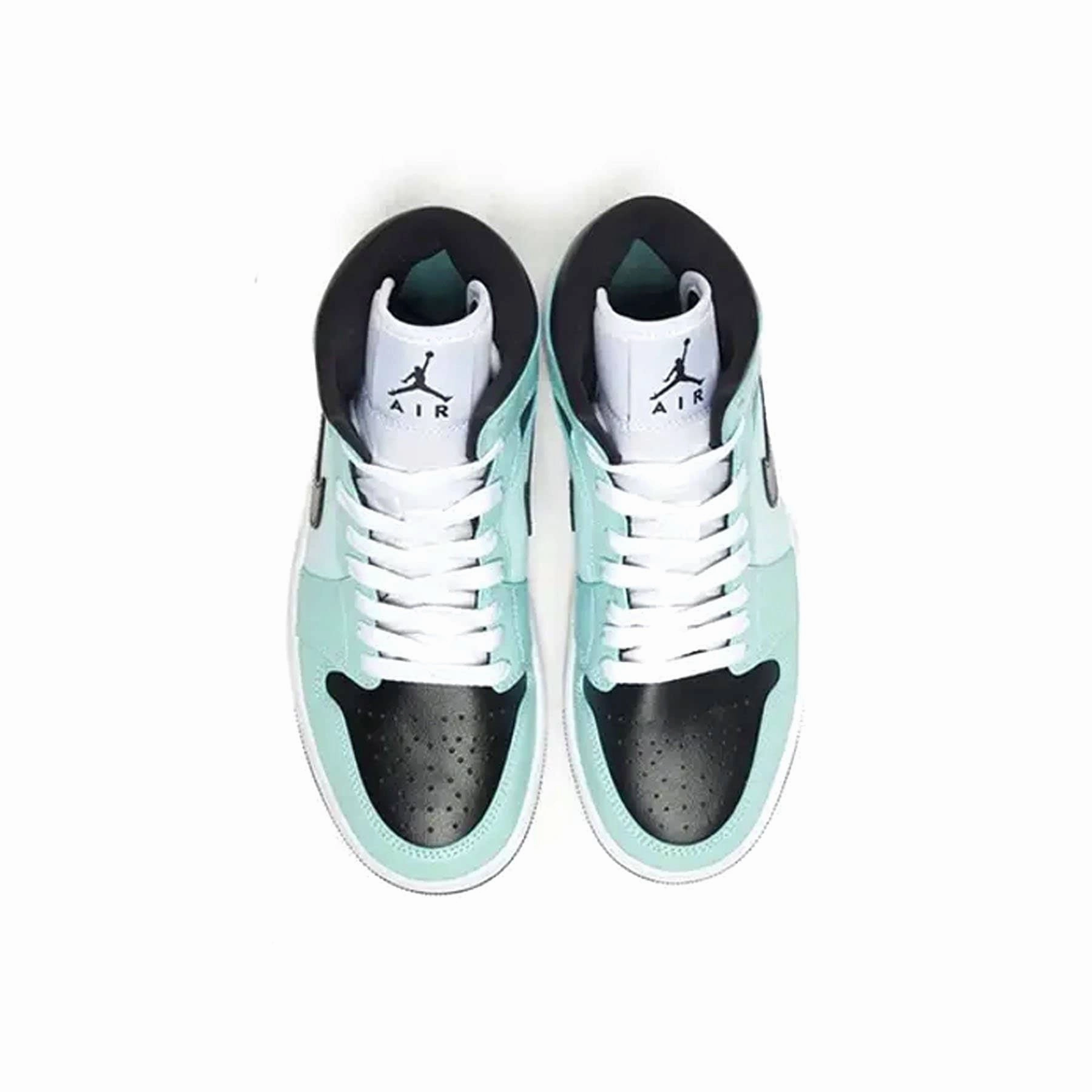 Air Jordan 1 Mid Wmns 'Aqua Blue Tint' Air Jordan 1 vintage style sneakers