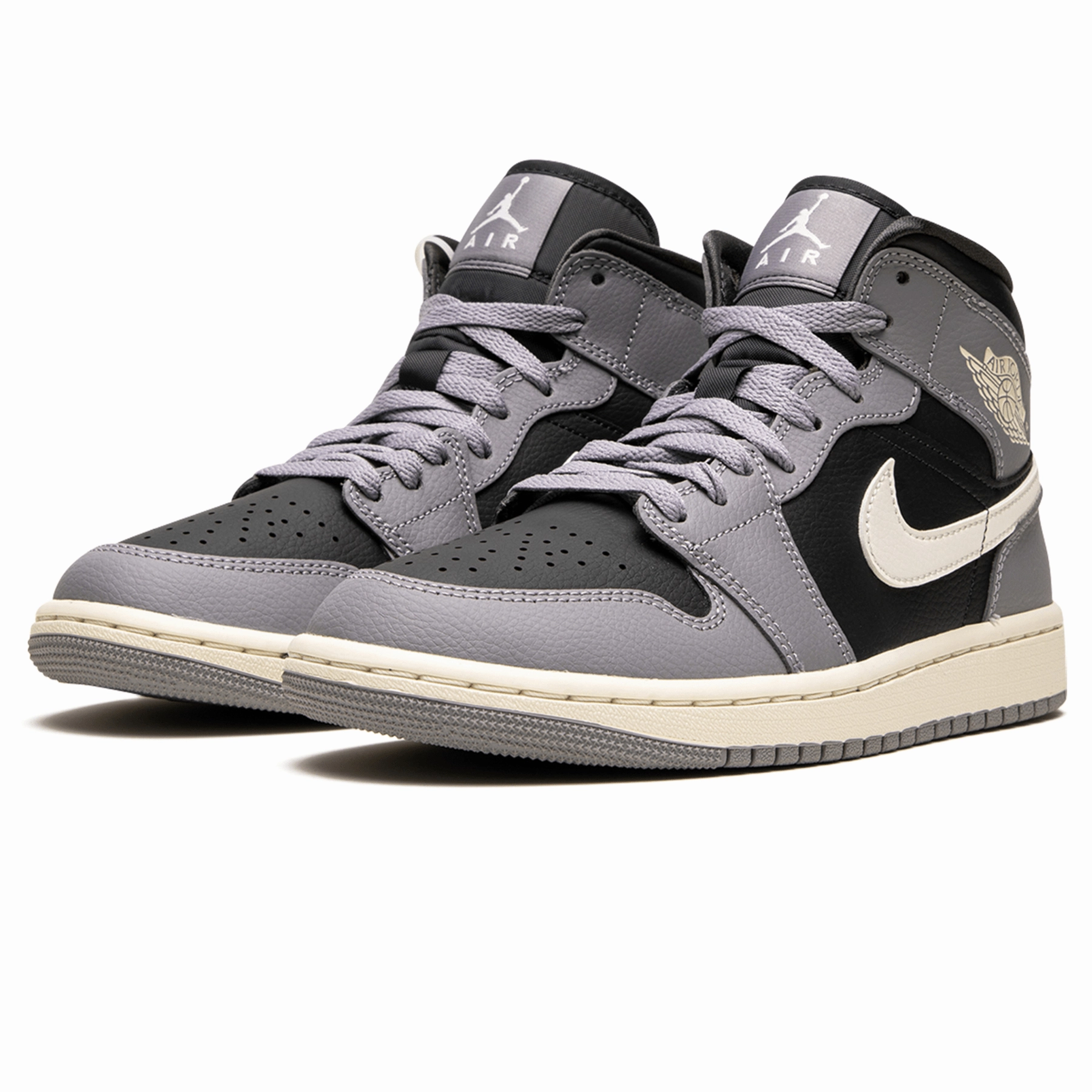 Air Jordan 1 Mid Wmns 'Cement Grey' Air Jordan 1 vintage style sneakers