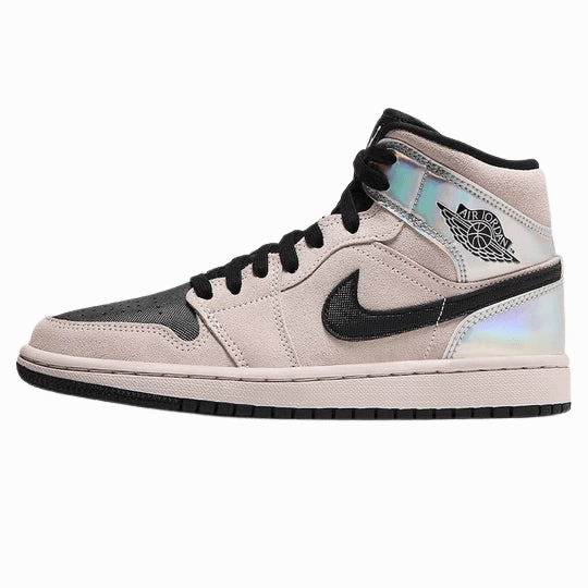 Air Jordan 1 Mid Wmns 'Iridescent' Air Jordan 1 sneakers with heritage court style