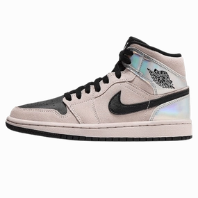 Air Jordan 1 Mid Wmns 'Iridescent' Air Jordan 1 sneakers with heritage court style