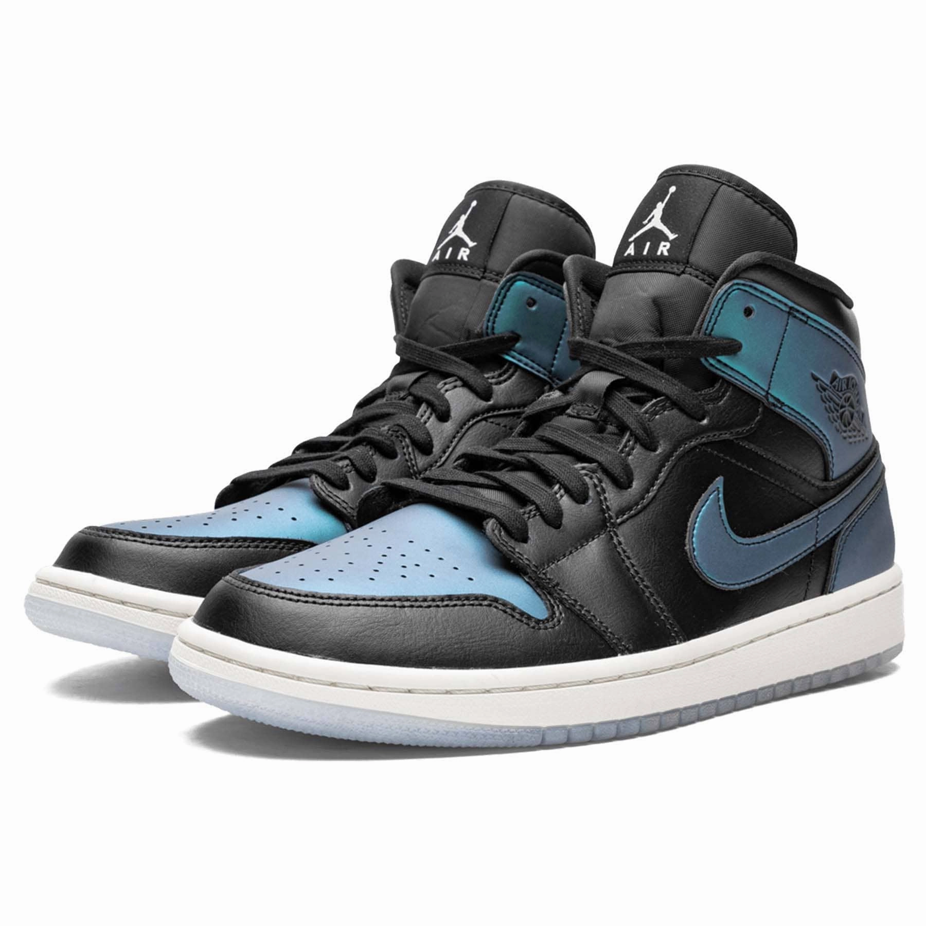 Air Jordan 1 Mid Wmns 'Metallic Turquoise' Air Jordan 1 Mid streetwear shoes