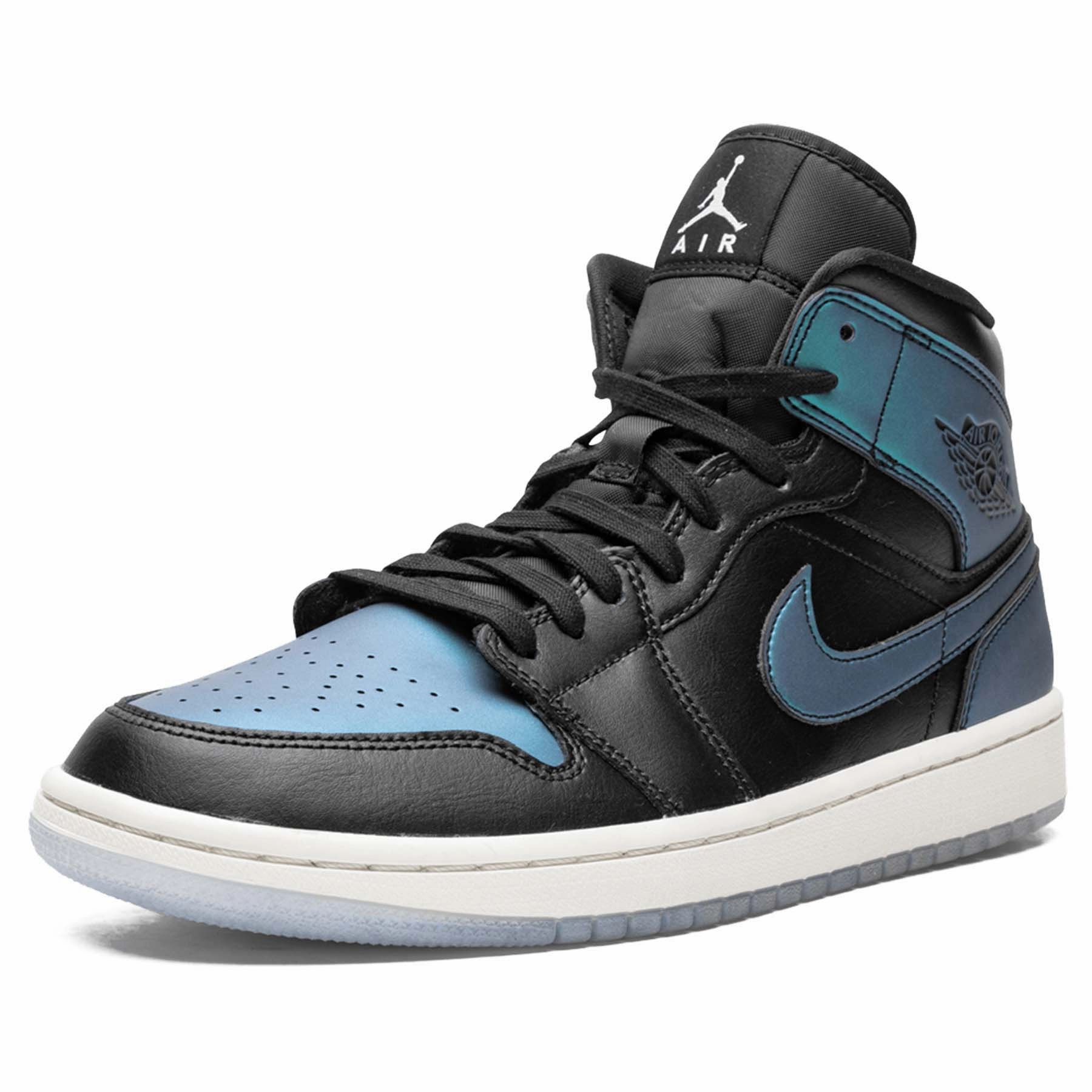 Air Jordan 1 Mid Wmns 'Metallic Turquoise' Air Jordan 1 Mid streetwear shoes