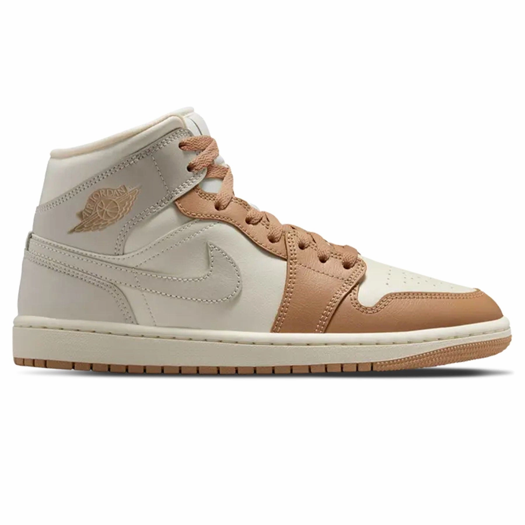 Air Jordan 1 Mid Wmns 'Pale Ivory Hemp' Air Jordan 1 classic sneakers