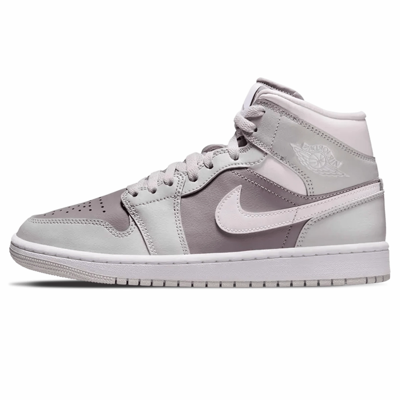 Air Jordan 1 Mid Wmns 'Photon Dust Atmosphere Grey' Air Jordan 1 Mid versatile shoes for daily wear