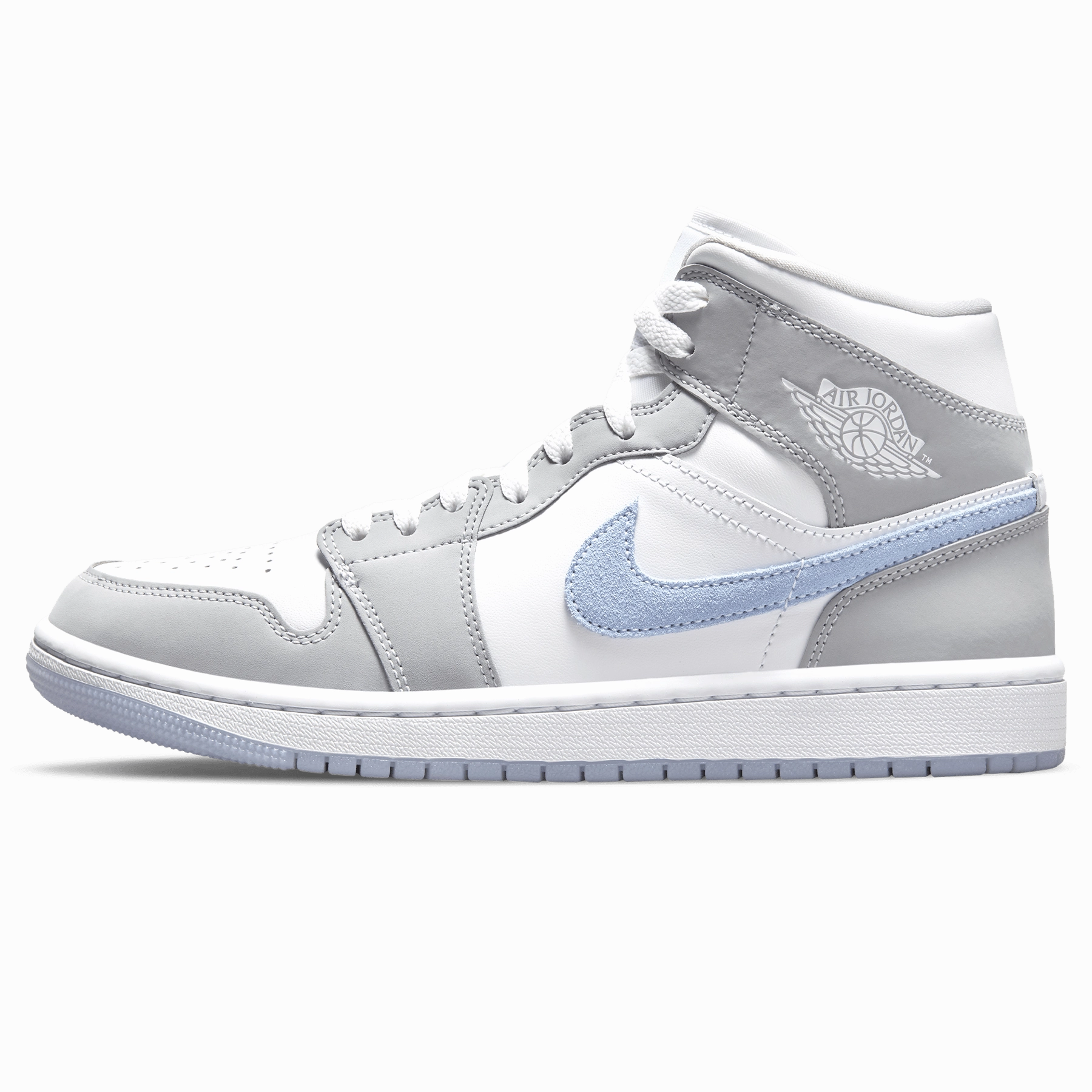 Air Jordan 1 Mid Wmns 'White Wolf Grey' Air Jordan 1 timeless sneakers for Jordan fans