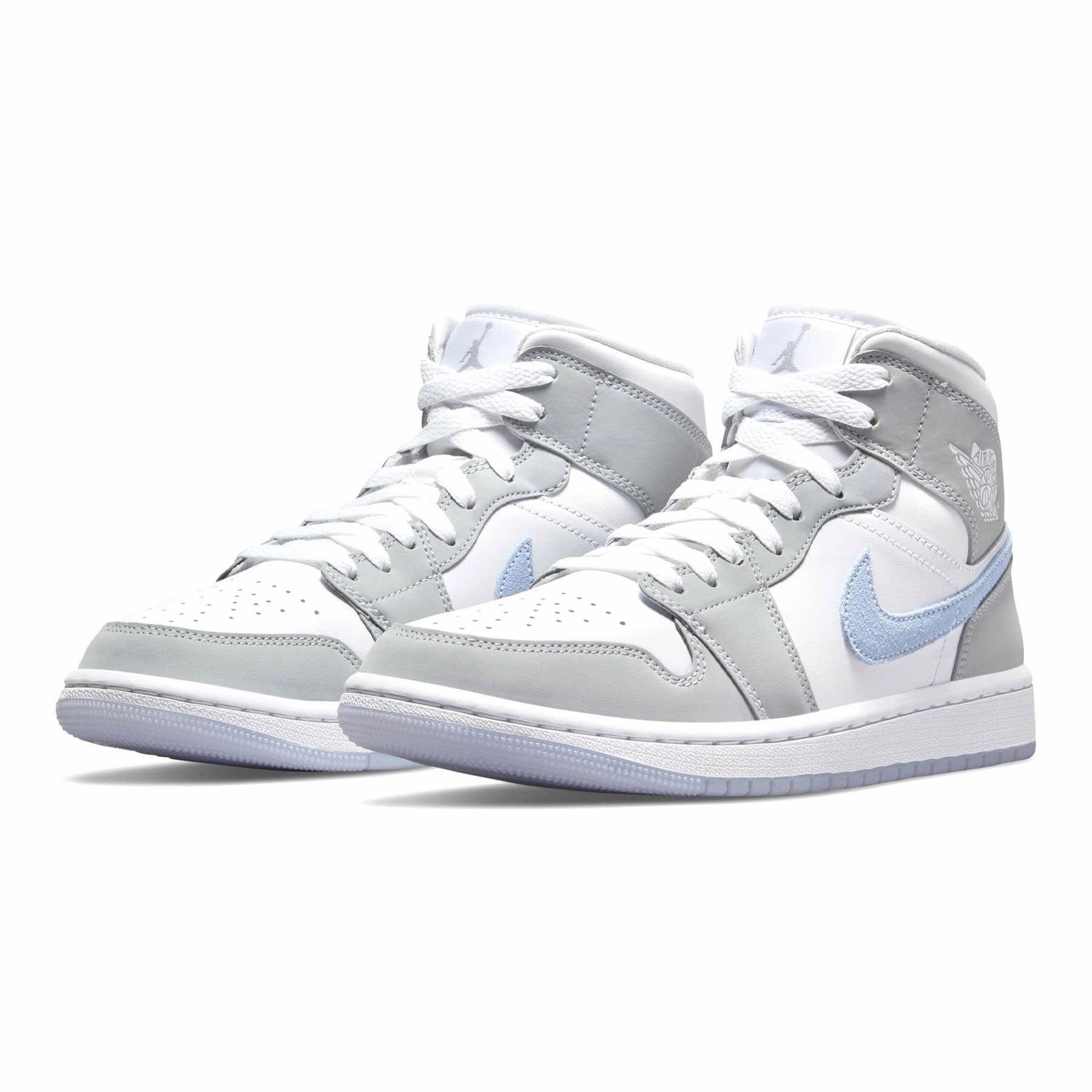 Air Jordan 1 Mid Wmns 'White Wolf Grey' Air Jordan 1 vintage style sneakers