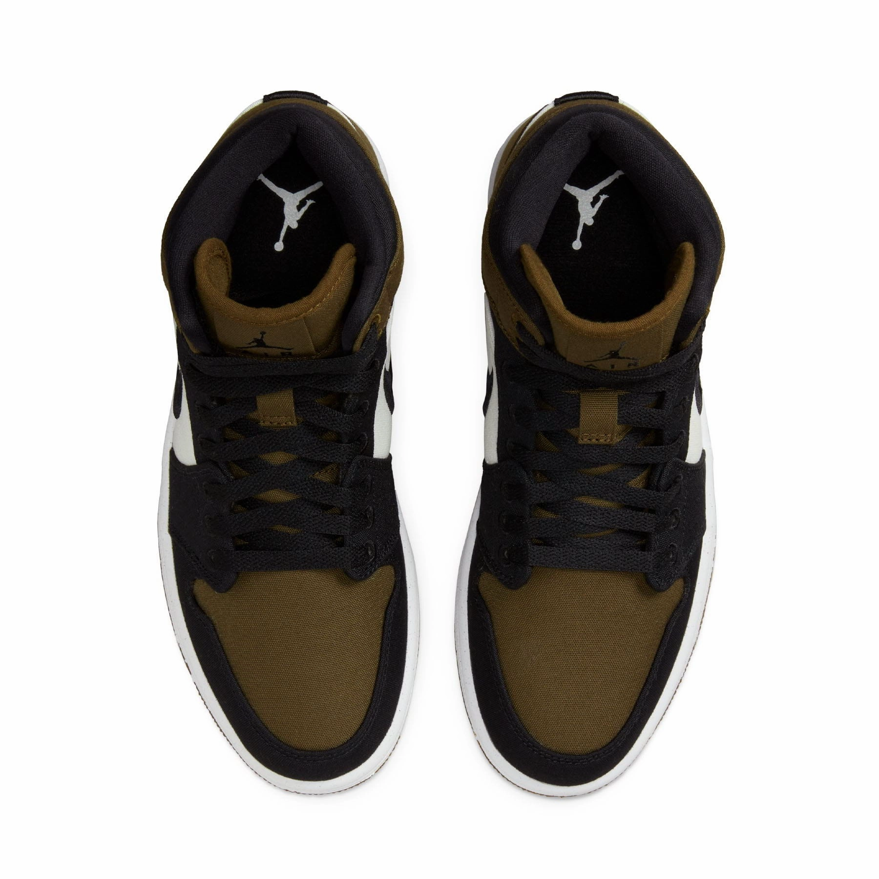 Air Jordan 1 Mid Wmns SE 'Olive Toe' Air Jordan 1 Mid streetwear shoes