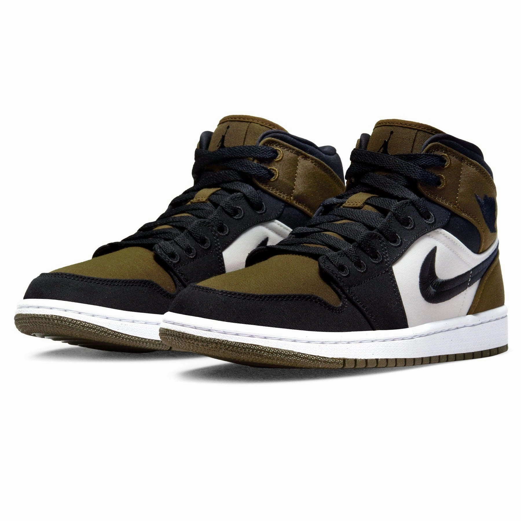 Air Jordan 1 Mid Wmns SE 'Olive Toe' Air Jordan 1 vintage style sneakers