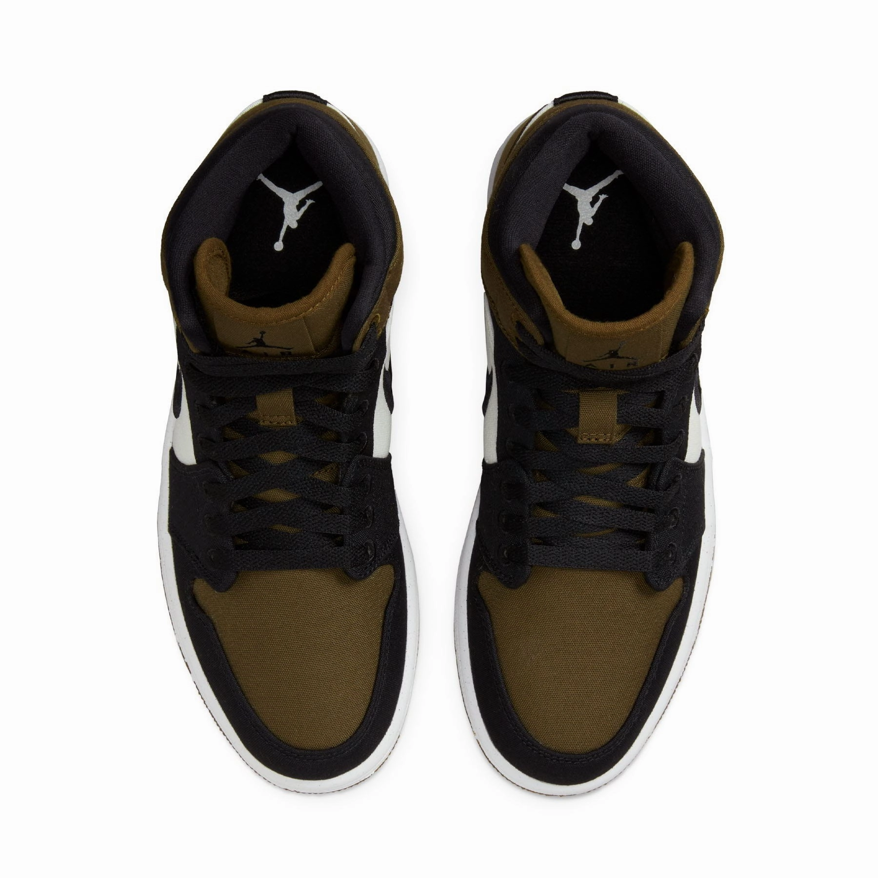 Air Jordan 1 Mid Wmns SE 'Olive Toe' Air Jordan 1 vintage style sneakers