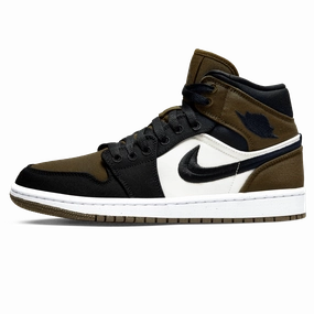 Air Jordan 1 Mid Wmns SE 'Olive Toe' Air Jordan 1 timeless sneakers for Jordan fans