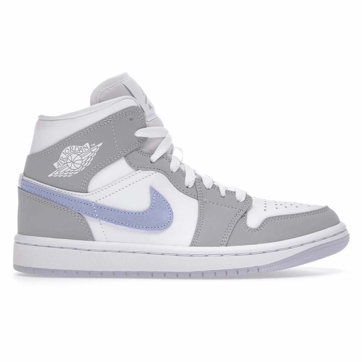Air Jordan 1 Mid Wolf Gray Aluminum Air Jordan 1 Mid sneakers with bold retro vibes