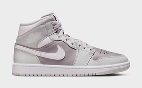 Air Jordan 1 Mid Womens Basketball Shoes (Photon Dust/Atmosphere Grey/White) Air Jordan 1 classic shoes for streetwear looks
