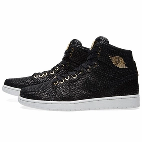 Air Jordan 1 Pinnacle 'Black & Metallic Gold' Air Jordan 1 timeless sneakers for Jordan fans
