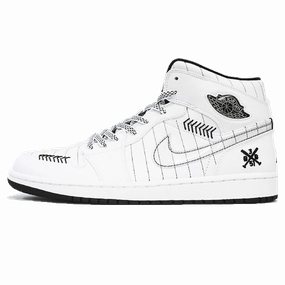 Air Jordan 1 Retro 'Barons - Home' Air Jordan 1 sneakers with heritage court style