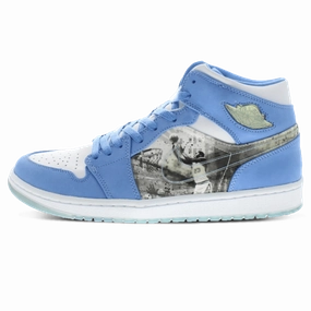 Air Jordan 1 Retro Alpha 'White University Blue' Air Jordan 1 sneakers with heritage court style