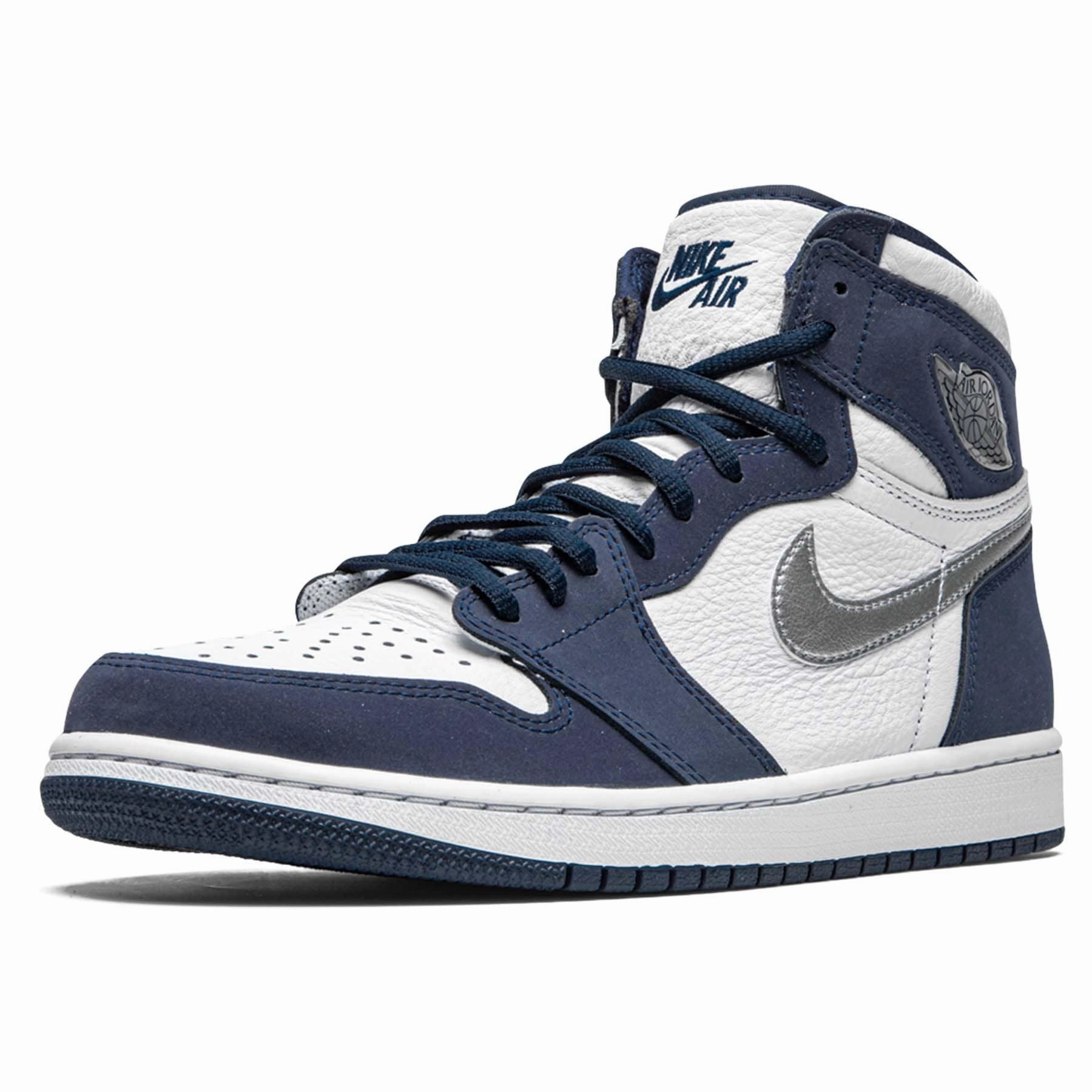 Air Jordan 1 Retro High co.JP 'Midnight Navy' 2020 Air Jordan 1 vintage style sneakers
