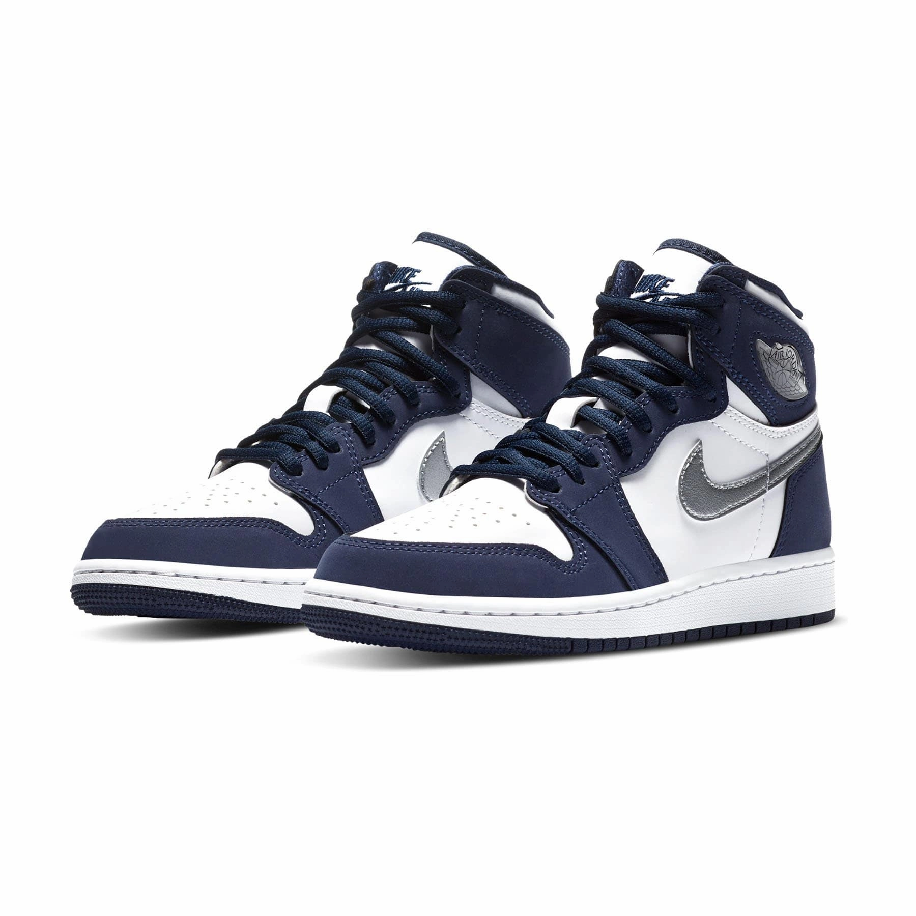 Air Jordan 1 Retro High co.JP GS 'Midnight Navy' 2020 Air Jordan 1 vintage style sneakers
