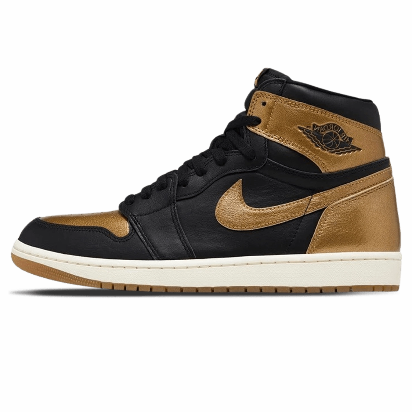 Air Jordan 1 Retro High OG 'Black Gold' Air Jordan 1 sneakers with heritage court style