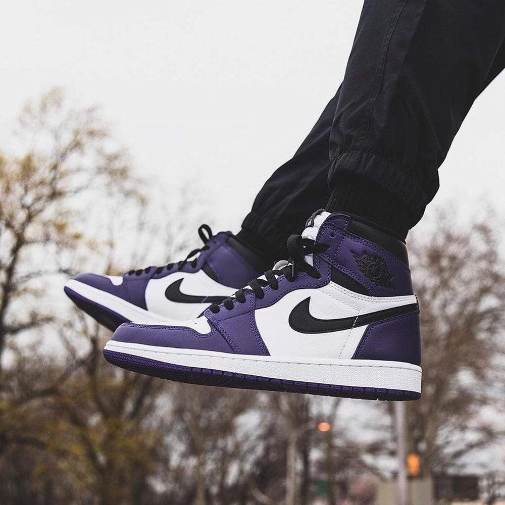 Air Jordan 1 Retro High OG 'Court Purple 2.0' Air Jordan 1 vintage style sneakers