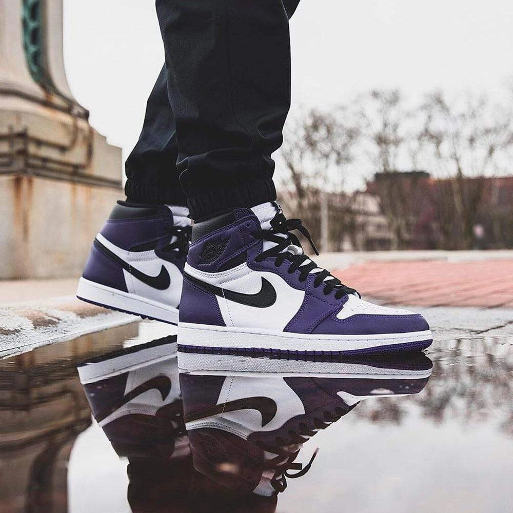 Air Jordan 1 Retro High OG 'Court Purple 2.0' Air Jordan 1 vintage style sneakers