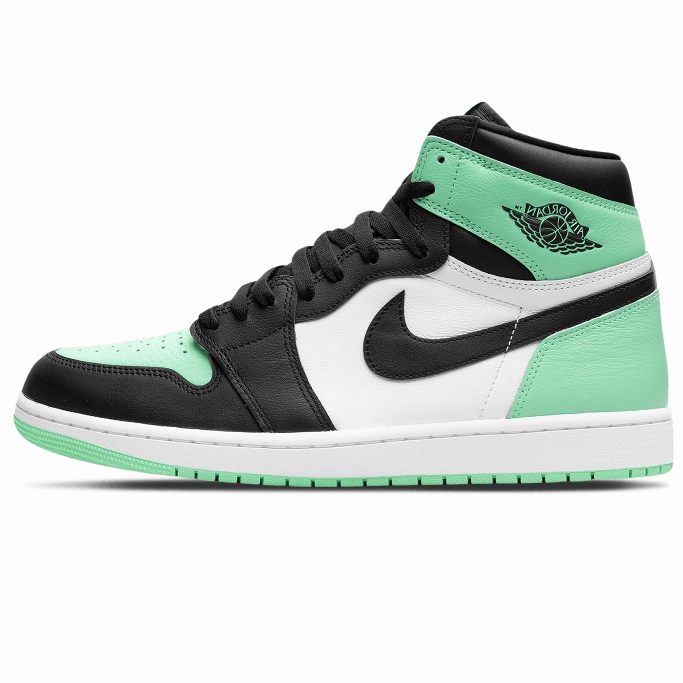 Air Jordan 1 Retro High OG 'Green Glow' Air Jordan 1 sneakers with heritage court style
