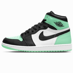 Air Jordan 1 Retro High OG 'Green Glow' Air Jordan 1 sneakers with heritage court style